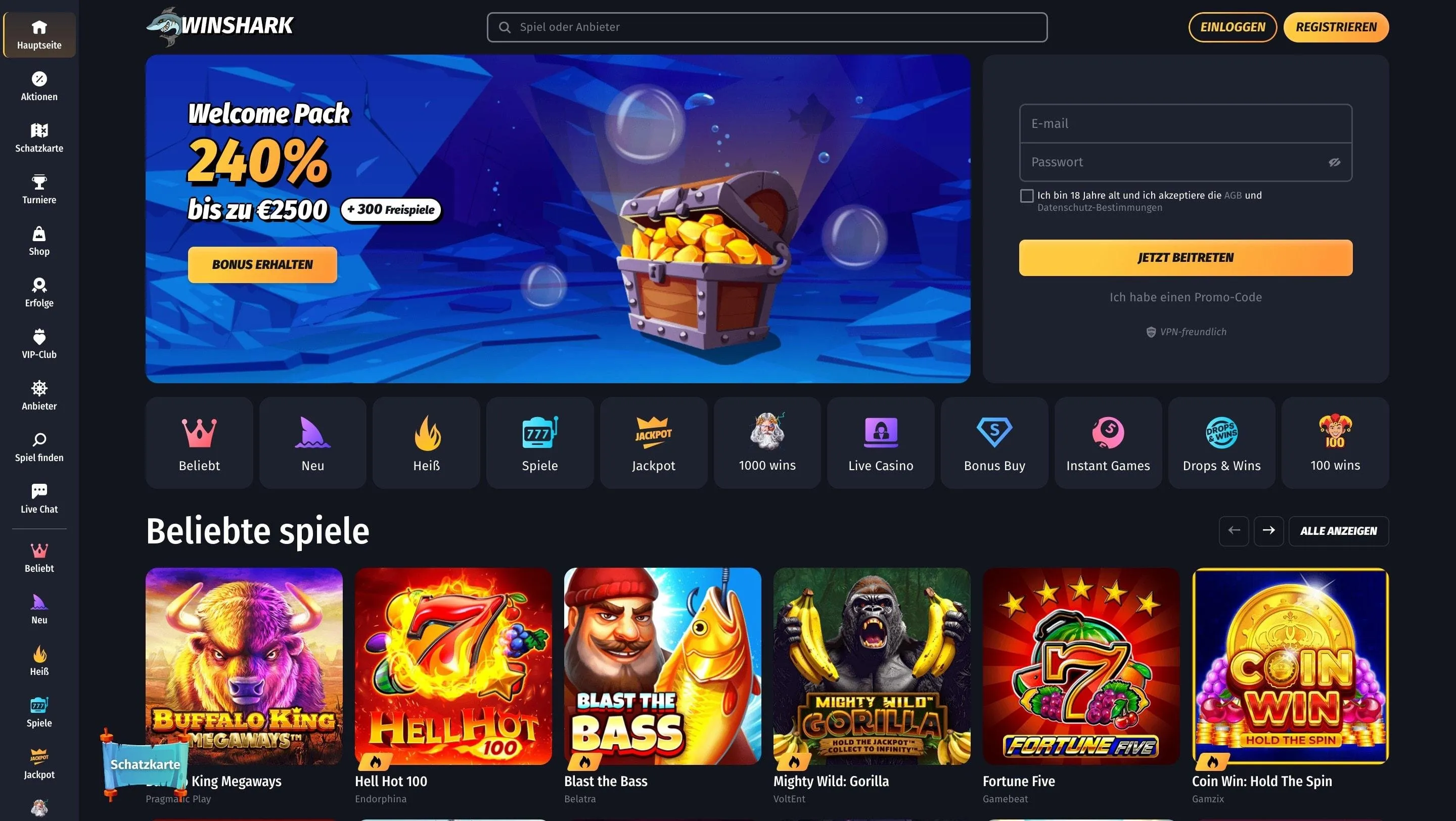 Winshark Handy Casino Winshark Mobile Casino
